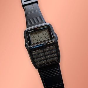 Vintage CASIO Calculator Watch Telememo 30 Data Bank